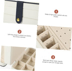 Multi Jewelry Organizer Case Portable Storage for Necklaces Earrings Creative Design for Travel and Home Use Large Capacity