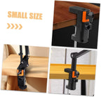 Iron Desktop Bracket Clamp for Microphone Stand Holder Black Iron Build, Non Slip Grip, Adjustable Screws, Desk Mounting Clamp for Home Studio Use