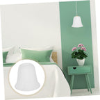 Glass Lamp Shade for Pendant Light, White E27 Simple Style Replacement Living Room Bedroom Use, Decorative Effect and Eye Protection, Easy Install