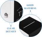 Acrylic Tip Box Lock for Donation and Suggestion Collection Versatile Raffle Container for Bars Restaurants and Musicians