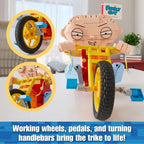 Family Guy Stewie on Trike Building Kit, 429-Piece Collectible Display Model