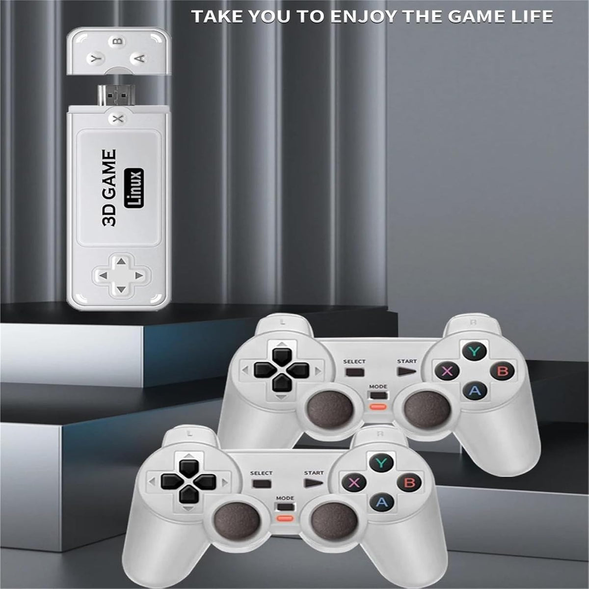 WUYJTIF Y6 4K Retro Gaming Console 128G 10000+ Games Wireless Controller