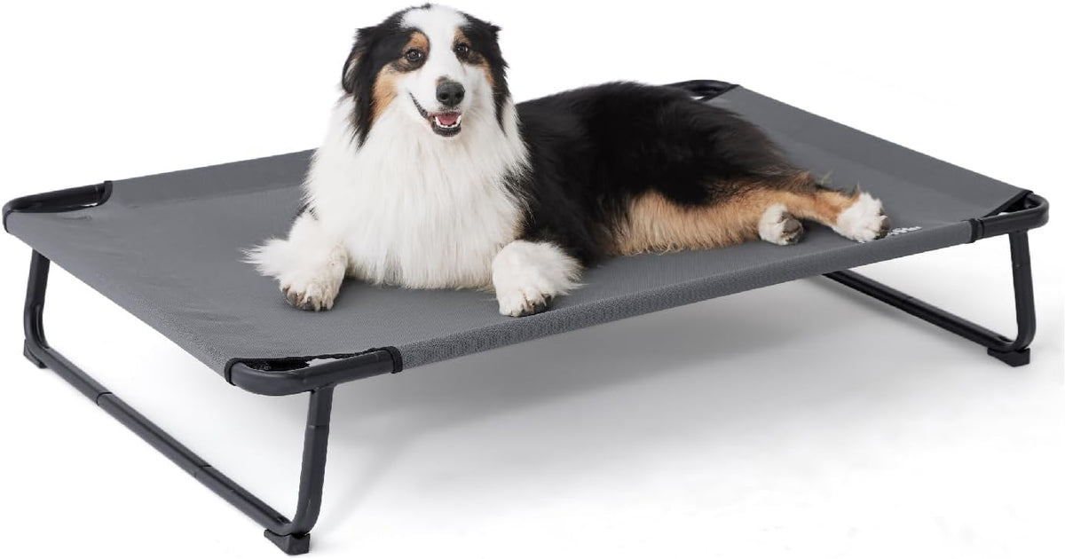 Made4Pets Elevated Dog Bed, 42 x 28" Raised Cot for Large Do