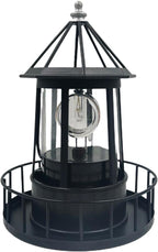 Solar Lighthouse, LED Solar Powered Lighthouse, 360 Degree Rotating Lamp,Solar Powered Lawn Lights,IP65 Waterproof LED Solars Lighthouses Garden Yard Outdoor Decor