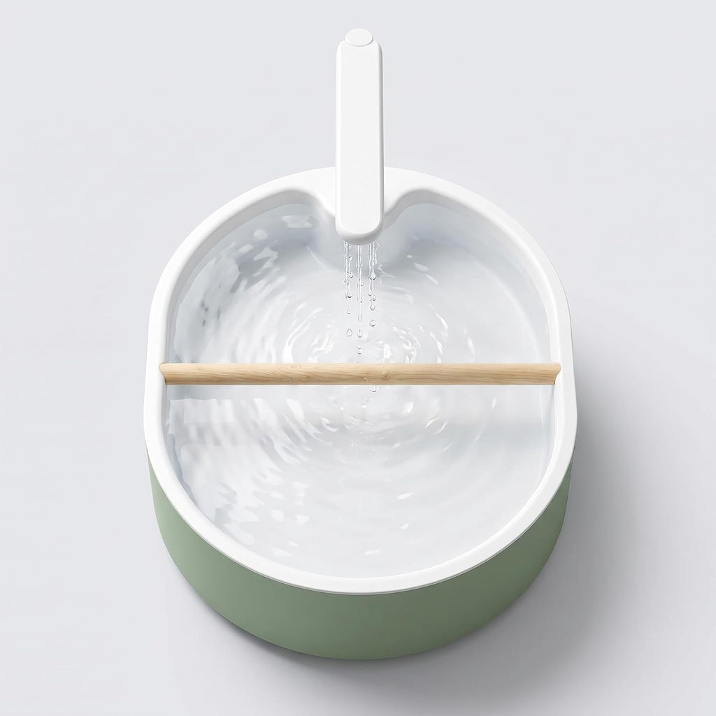 Automatic Bird Bath for Cage with Circulating Water Fountain & USB Pump