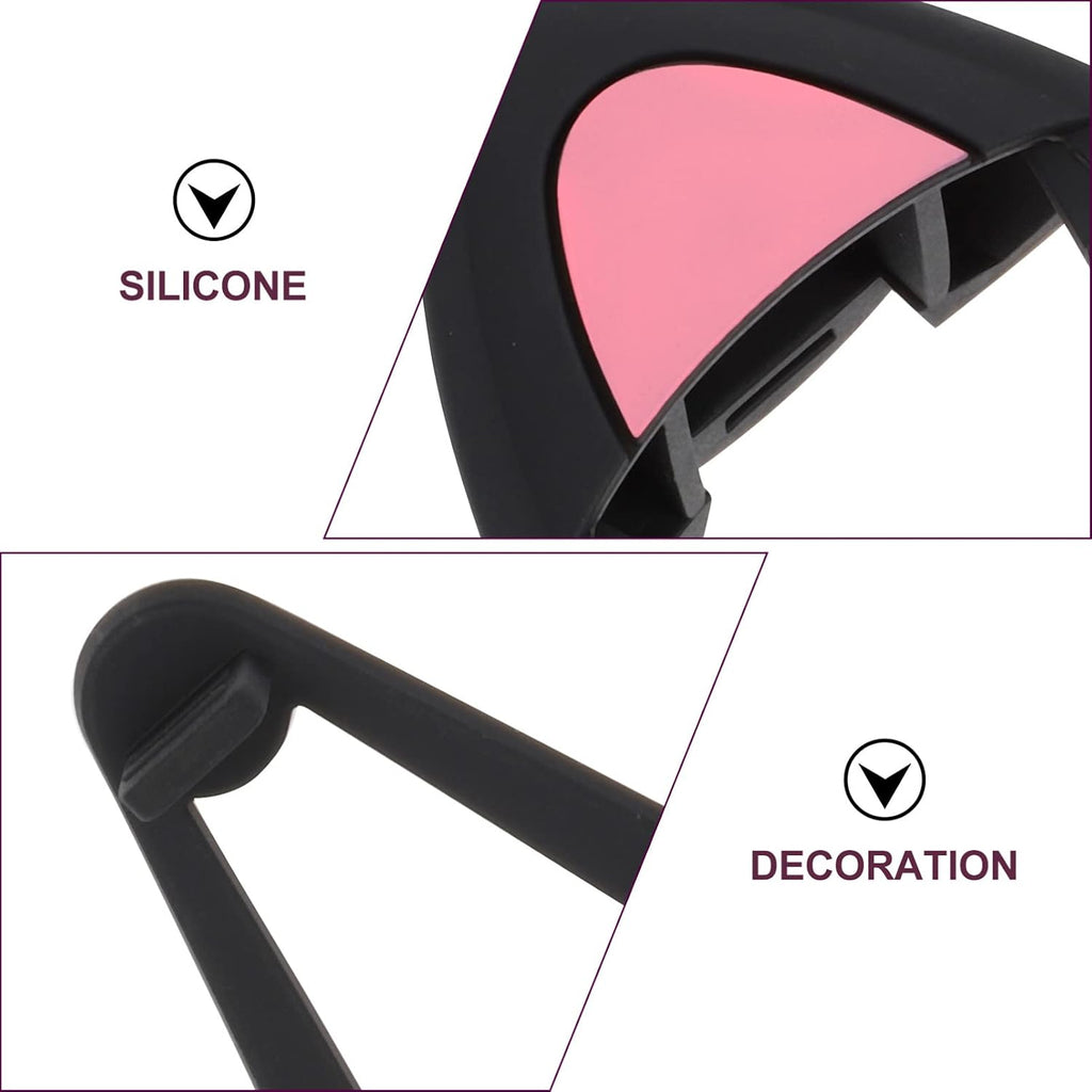1 Pair Cute Cat Ear Headset Decorations of Adorable Cat Ear Shaped Adornments for Headphones Ideal for Gamers Streamers and Cosplayers Universal Fit and Easy to Attach