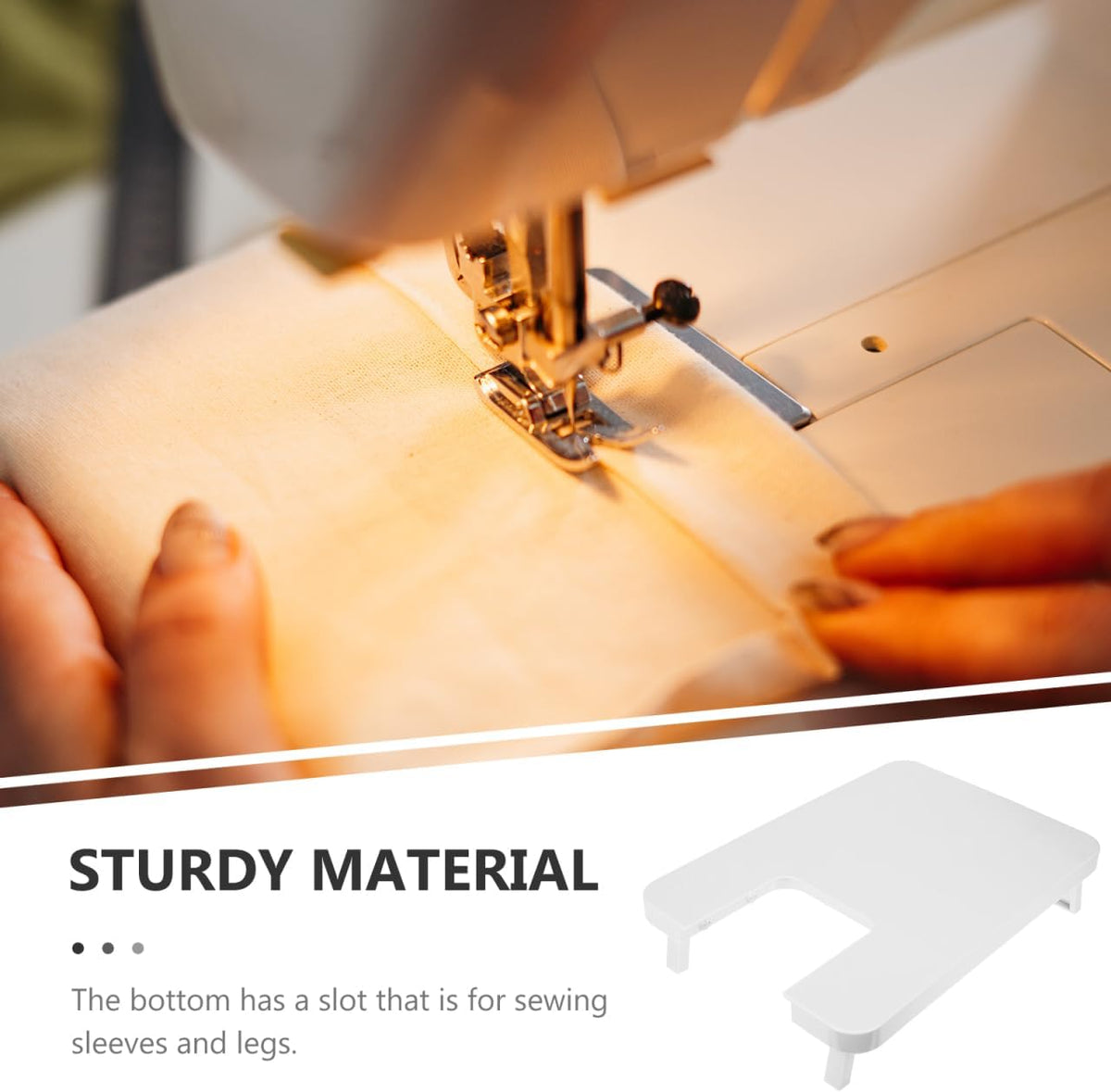 Extension Table for Sewing Machine Brother Hc1850 Sewing Machine Treadle Parts Cs6000i Accessory Work Penal for Sewing Table White