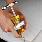 Professional Roller Glass Cutter for Tile and Mirror Home Use Plastic Alloy Build, Integrated Cutting Tool, Non Slip Ergonomic Handle, Golden Finish, Home Decoration Work