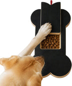 Wooden Dog Nail Scratch Board with Treat Box for Small & Medium Dogs