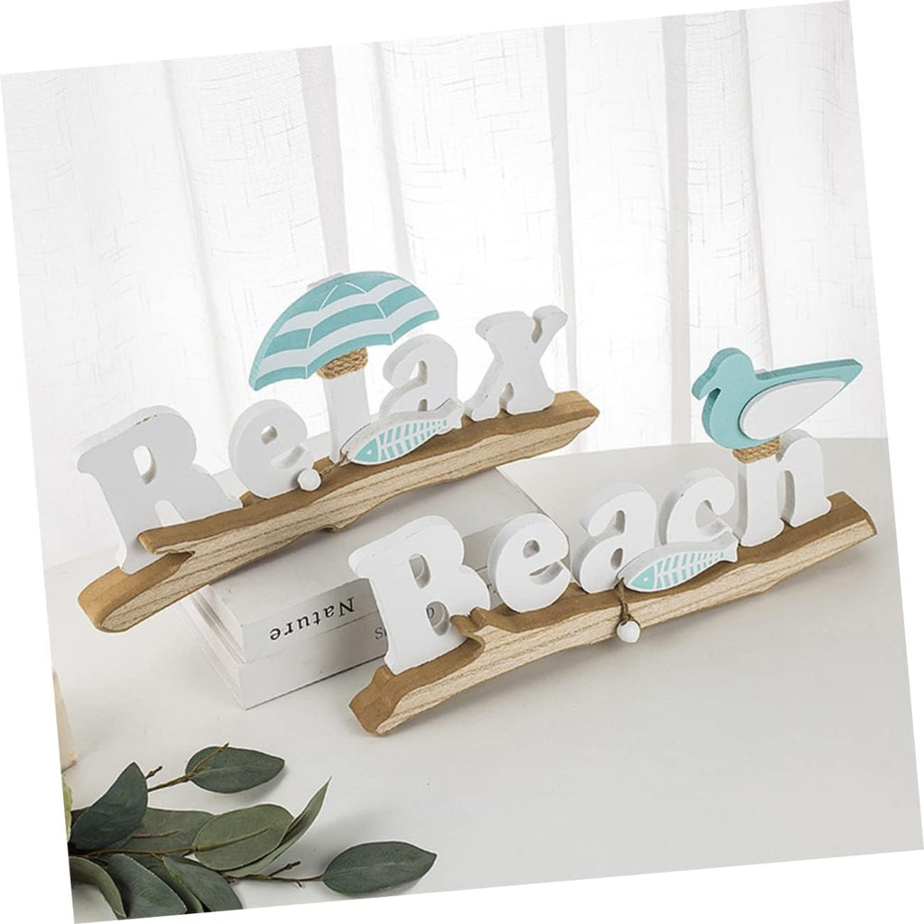 Wood Rope Mediterranean Beach Chair Ornament Decorative Sign Dining Room and Bedroom Accent, Realistic Shape, Creative Retro Style, Home Decor Piece