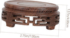 Wood Base Small Vase Stand Modern Home Decor Vase Display Rack for Indoor Plants