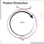 Blush Baroque Pearl Bracelet, Adjustable Pearl Bracelet with Removable Center Pearl & Gift Box