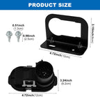 7-Way Blade & 4-Pin Flat Trailer Plug Kit with Bracket, Trailer Brake Harness, Compatible with 2009-2023 Fo rd F150 F250 F350 Trailers Connector 9U5Z-14489-MAA