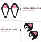 1 Pair Cute Cat Ear Headset Decorations of Adorable Cat Ear Shaped Adornments for Headphones Ideal for Gamers Streamers and Cosplayers Universal Fit and Easy to Attach