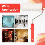 Brick Embossing Roller, Embossing Cylinder Painting Roller with Handle Rubber Imitation Brick Pattern, Household DIY Paint Art Tool for Wall/ Home Renovation/ Concrete Floor Decor