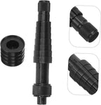 Ring Stretcher Ring Size Adjustment Tool for Travel, Metal Black Portable Ring Sizing Tool, Corrects Shape and Enlarges Bands, Compact Black Metal Design for Travel
