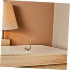 2pcs Antique Swan Figurines: Brass Swan Statues, Decorative Animal Centerpiece Ornaments for Coffee Table, Office or Living Room