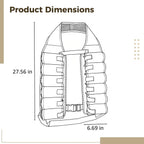 12-Pack Drink Vest, Brown Adjustable Canvas Beer Holder Vest with Pockets