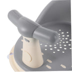 Ergonomic Bathtub Seat with Non-Slip Suction Base Comfortable Bath Chair for Months Multipurpose Tub Seat for Bathing and Playtime Secure Gray Bath Support