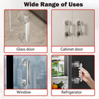 Diamond Suction Cup Door Handle, Strong Hold No-Drill Removable Handle for Doors, Windows & Cabinets
