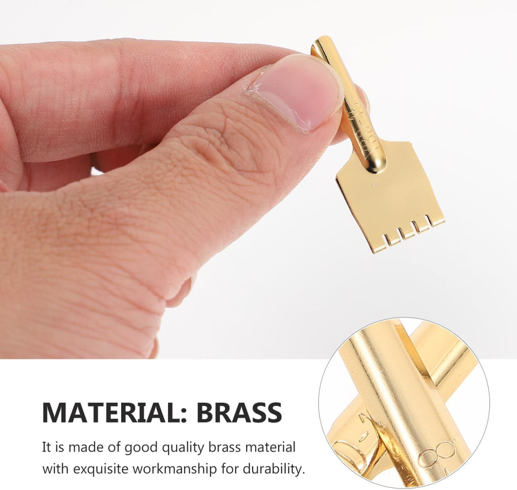 Tibetan Fountain Pen Nibs Flat Nib Golden 5 pack Brass Nibs, Even Ink Production, Sturdy and Not Easy to Deform, Rinse after Use