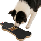 Wooden Dog Nail Scratch Board with Treat Box for Small & Medium Dogs