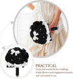 Artificial Flower Bouquet Bridal Bouquet for Bride Wedding Fake for Ceremony Bridal Shower Engagement Party Simulated Flowers Home Decor 9.44 X 6.29 X 6.29 in