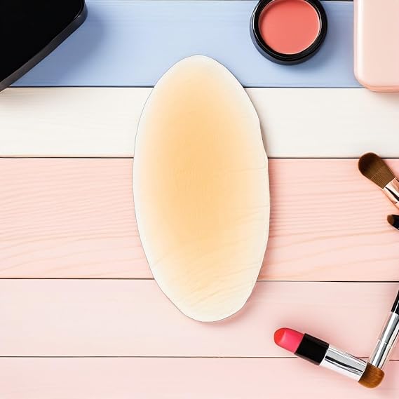 4pcs Water Drop Silicone Buttock Pads for Women Beige Seamless Invisible Finish, Washable Reuse, Lightweight Fit, Office Wear and Special Occasions