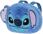 Unisex Kids Plush Face Backpack (pack of 1), Stitch Blue, One Size, Plush Face Backpack