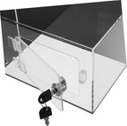 Acrylic Tip Box Lock for Donation and Suggestion Collection Versatile Raffle Container for Bars Restaurants and Musicians