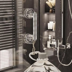 Diamond Suction Cup Door Handle, Strong Hold No-Drill Removable Handle for Doors, Windows & Cabinets