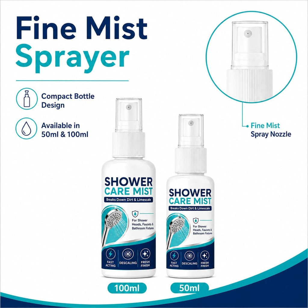 Fast-Acting Shower Limescale Remover Spray, Shower Care Mist, 50/100ml (100ML)