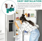 W10238100 Refrigerator Water Inlet Valve, Compatible with W10498992, WPW10238100, IMV-8100, K-77473, S-86-QC-n, Kenmore, 20W Durable Upgrade for Ice Maker, Water Dispenser Issue