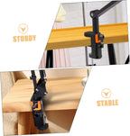 Iron Desktop Bracket Clamp for Microphone Stand Holder Black Iron Build, Non Slip Grip, Adjustable Screws, Desk Mounting Clamp for Home Studio Use