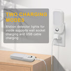 Motion Sensor Night Light with Flashlight, Dusk-to-Dawn Sensor, Adjustable Warm White Brightness for Bedroom & Hallway