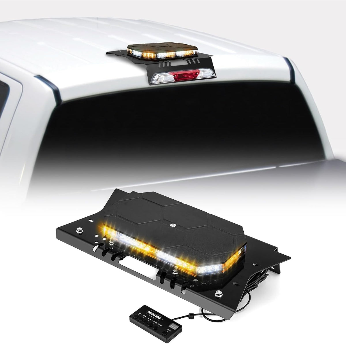 No-Drill Strobe Light Bar Cab Mount Kit for Ford F-150/F-250/F-350/F-450/F-550