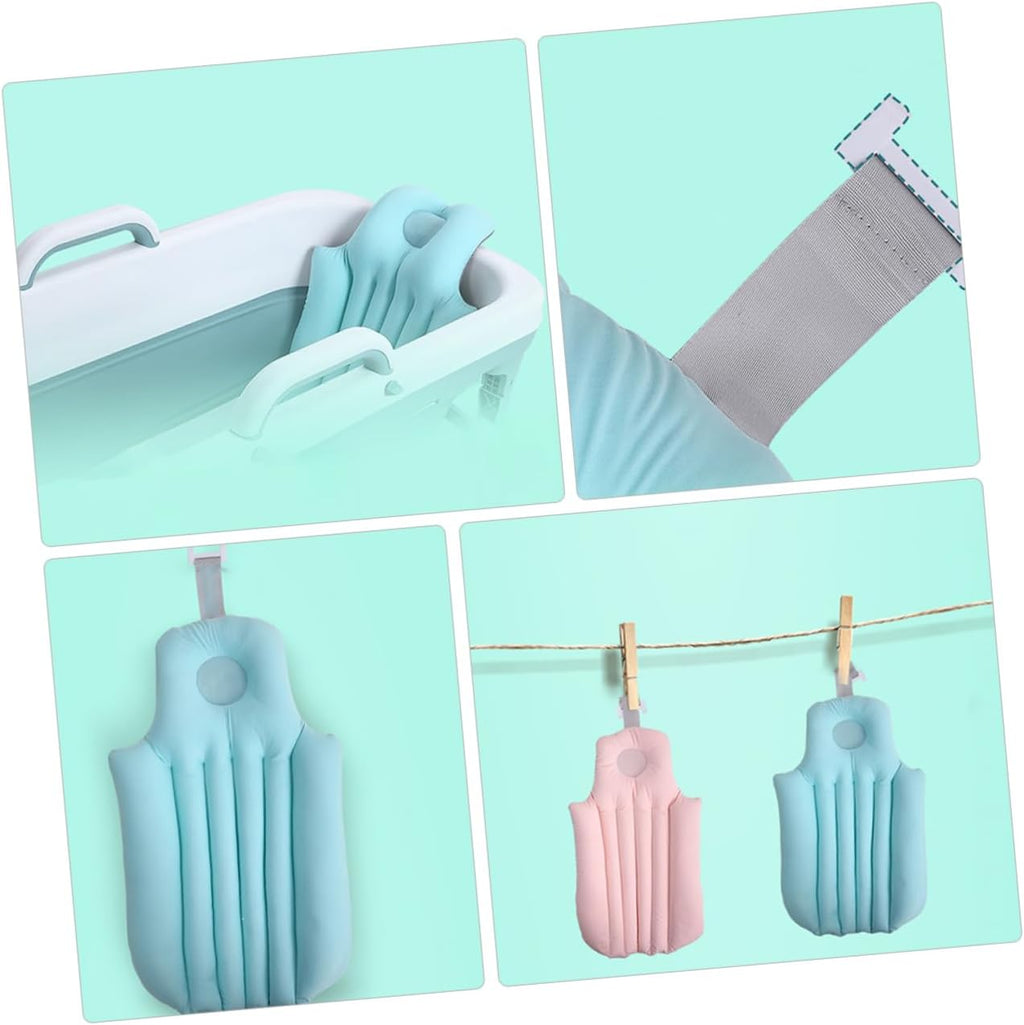 1pc Non- Bath Cushion Support for Newborns and Spandex Quick-Drying Boy Girl Bath Mat for Comfortable Bathing Fits Bathtubs