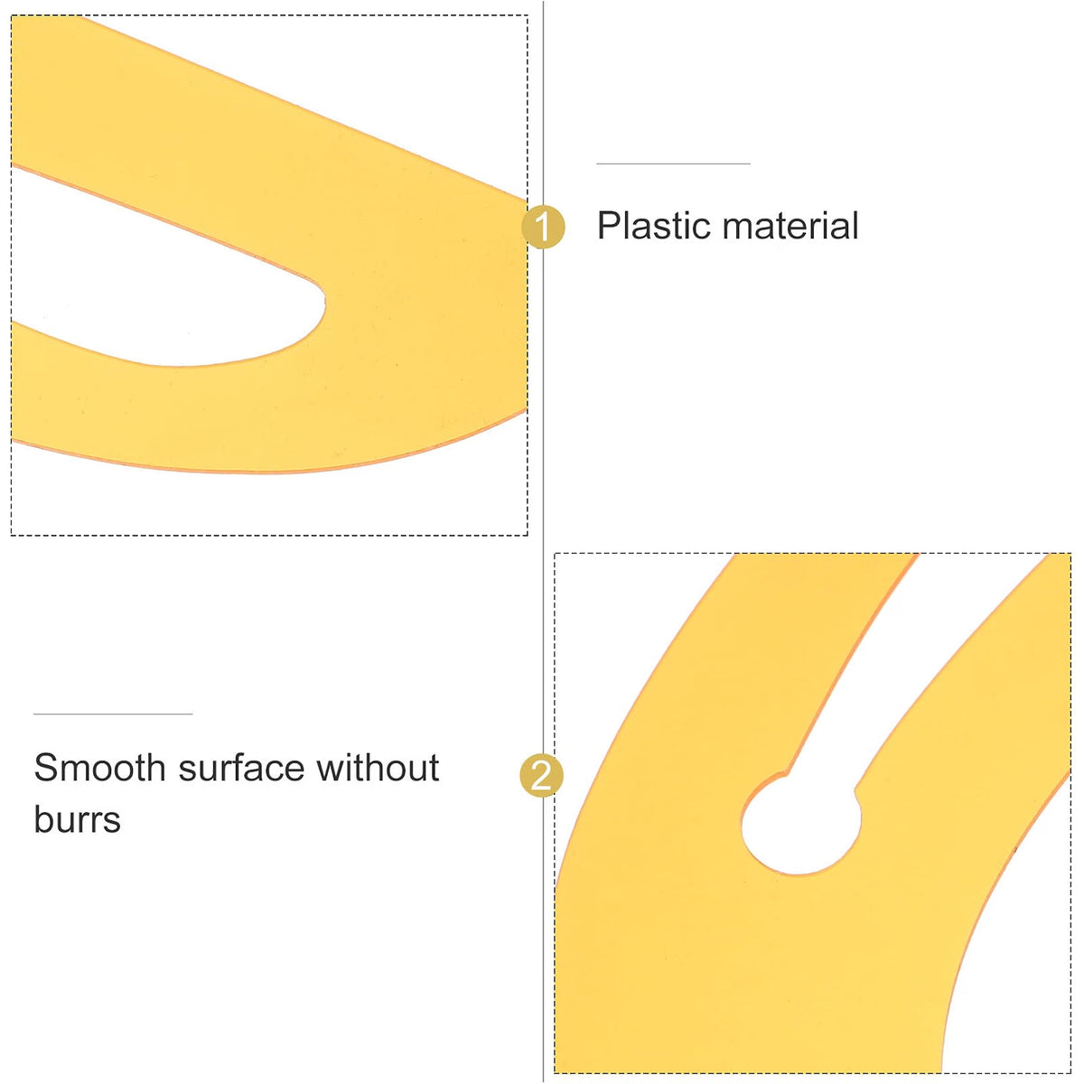 Sewing Ruler Flexible Curve Ruler for Armhole Drafting Clothing Proofing and Fabric Cutting Template Tool for Garment Design 16.33 in