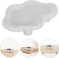 Ceramic Cloud-Shaped Jewelry Tray Cute Trinket Dish for Home Decor Elegant Holder for Organizing Keys and Accessories Bedrooms and Living Rooms