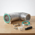 Magnetic Dryer Vent Connector Kit, Quick Connect Hose Coupling for Tight Laundry Spaces