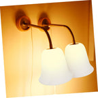 Glass Lamp Shade for Pendant Light, White E27 Simple Style Replacement Living Room Bedroom Use, Decorative Effect and Eye Protection, Easy Install