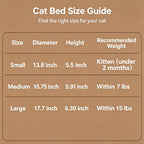 Cat Basket Bed with Cushion & Hanging Ball Toy, Handwoven Cotton Rope Nest