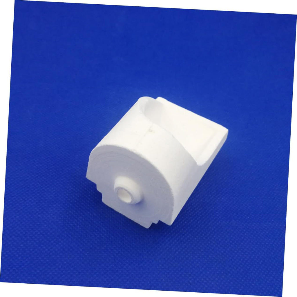 Porcelain Dental Centrifugal Crucible Cup for Metal Casting White Ceramic Build, Precise Centrifugal Use, Minimal Setup, Suited to Gold Work in Dental Labs