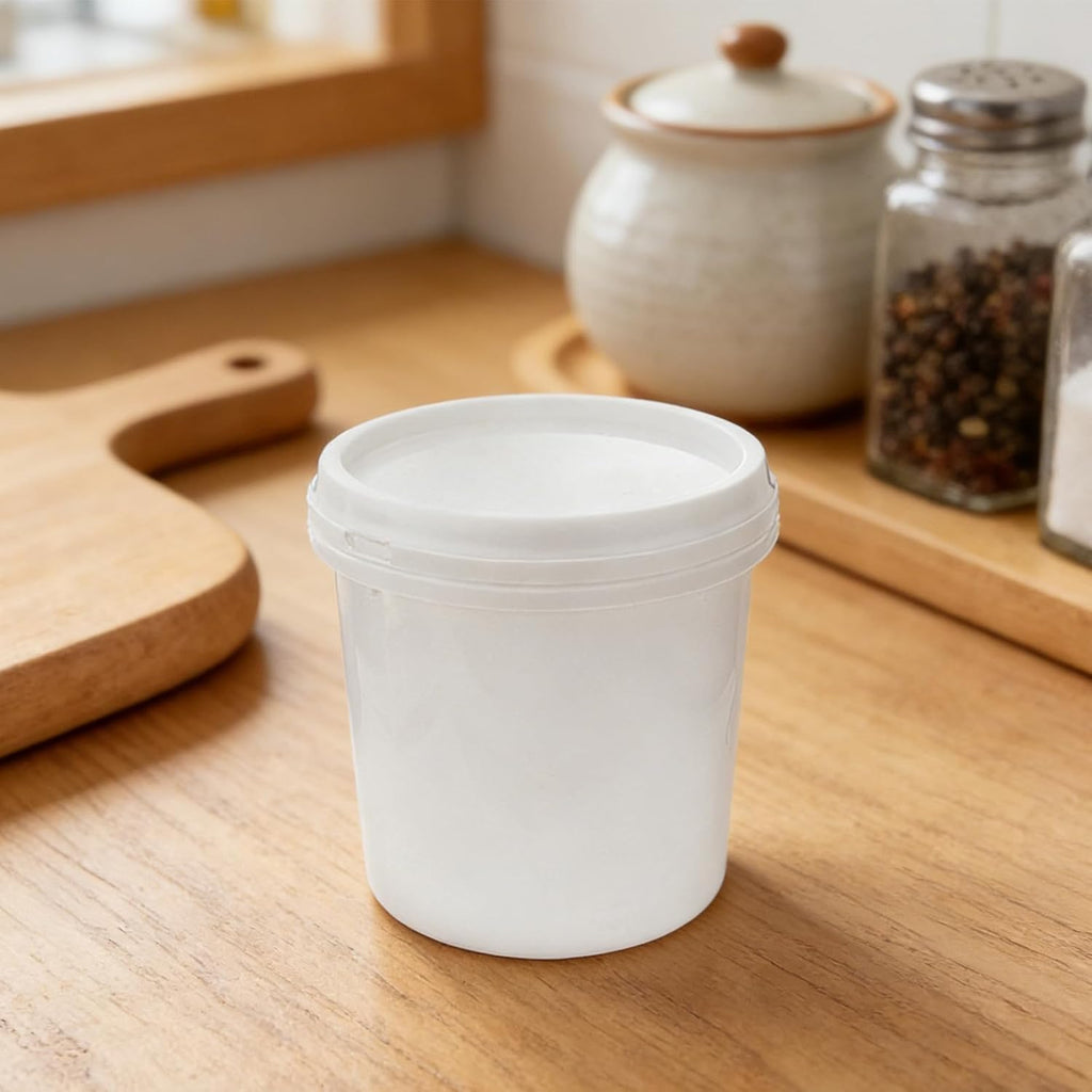 Summer Plastic Buckets Handles: 1 Gallon Lidded Buckets Food Grade Storage Handles for Farm Camping Outdoor Activities