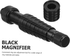 Ring Stretcher Ring Size Adjustment Tool for Travel, Metal Black Portable Ring Sizing Tool, Corrects Shape and Enlarges Bands, Compact Black Metal Design for Travel
