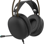 IGK-X8S Gaming Headset - 7.1 Virtual Surround Sound, RGB Lighting, 50mm Driver, USB Cable, Noise Cancelling Microphone, Volume Control, Compatible with PC/PS5, 320g Lightweight