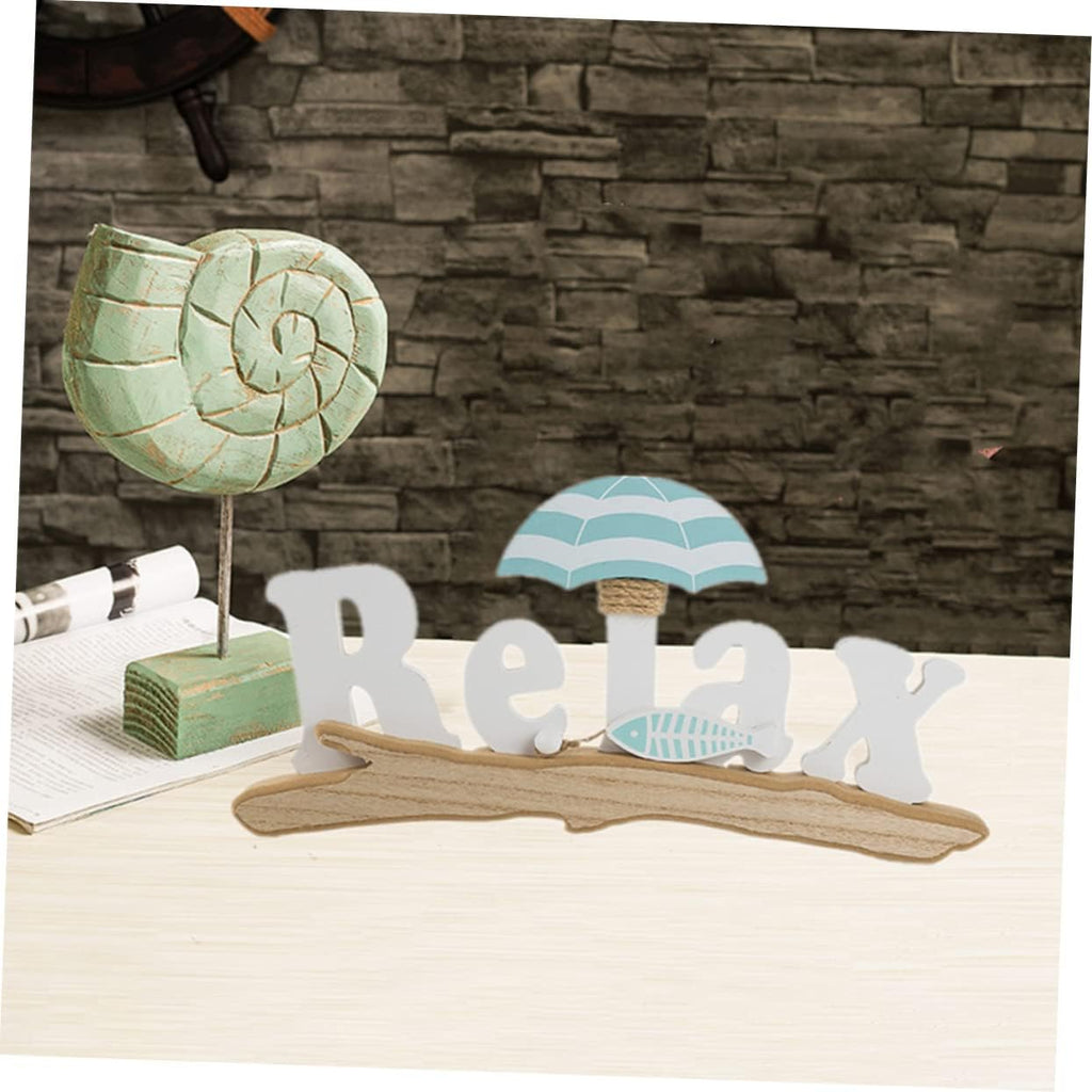 Wood Rope Mediterranean Beach Chair Ornament Decorative Sign Dining Room and Bedroom Accent, Realistic Shape, Creative Retro Style, Home Decor Piece