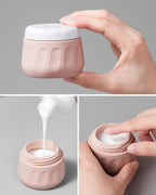 Travel Size Toiletries 8 Pack, TSA Approved 3oz Silicone Squeeze Bottles & Cream Jars with Clear Travel Bag