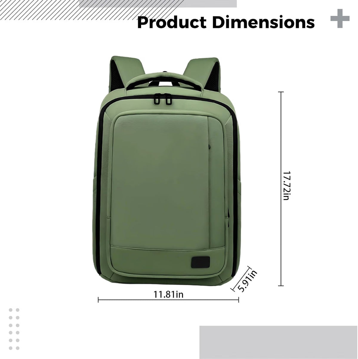 Expandable Travel Backpack, 15.6-Inch Laptop Carry-On Weekender Bag with Luggage Strap & Multiple Compartments