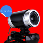 USB 2.0 720p Webcam with Mic and Clip for Teaching Streaming Black Plastic Build, Noise Reduction Mic, 30fps Video, Plug and Play, Teleconference and Photo